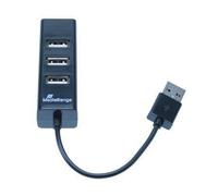MediaRange USB 2.0 Hub 1:4 alimentato tramite bus, nero NEW