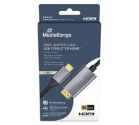 MediaRange USB Type-C® 3.2 Gen. 1x1 to HDMI™ Video Adapter Cable 1.8 m
