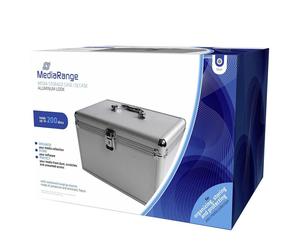 MediaRange Valigia per 200 dischi Alluminio con bustine sospese - BOX75