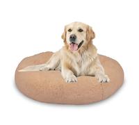 Mediashop Peaceful Pooch L - Cuccia per cani in beige - 94 cm - ciambella peluche - Rivestimento lavabile - Impermeabile e antimacchia - rilassa articolazioni e muscoli - Cuscino per cani - gommini