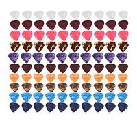 Mediator Guitare, 100Pcs Colorful Médiator Guitare pour Guitare Acoustique électrique, Ukulélé et Basse (0.71 * 100 pieces)