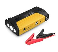Mediawave Store- Avviatore d'Emergenza Auto 300A, Power Bank 15000mAh, Kit Multi-Funzione con Cavi Universali, Torcia LED e Custodia Rigida