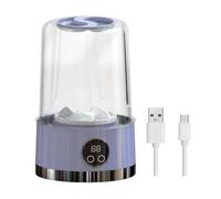 Mediawave Store - Mini Lavatrice Portatile 1L Wireless e Ricaricabile per Viaggi e Camper, Lavabiancheria Igienica Compatta per Intimo e Piccoli Capi, Design Salvaspazio (Viola)