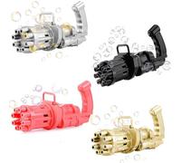 Mediawave Store - Pistola Bolle di Sapone Automatica Bubble Gun Macchina Sparabolle a Batterie, per un'esplosione di bolle e divertimento