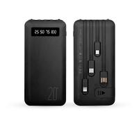 Mediawave Store Power Bank 20000mAh Ricarica Veloce con 4 Cavi Integrati