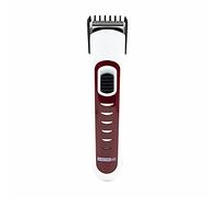 Mediawave Store - Rasoio senza fili ELECTO GT Ricaricabile 586531 con Set Tagliacapelli, per Barba Wet&Dry, Tagliabasette, Ricaricabile, Senza fili con 3 watt, come dal barbiere (Rosso)