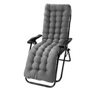 Media Wave Store – Sedia Gravity Gravità Zero, pieghevole con cuscino, acciaio/textilene, grigio