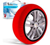 Mediawave Store - Set 2 Catene da Neve in Tessuto Taglia S, Kit Calze Omologate, EN 16662, Catene Auto per Pneumatici, Tenuta Stabile, Guida Sicura, Antislittamento, Kit Calze Neve