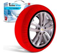 Mediawave Store - Set 2 Catene da Neve in Tessuto Taglia XL, Kit Calze Omologate