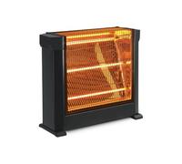 Mediawave Store - Stufa al Quarzo Elettrica Tre Elementi ad Infrarossi Potenza Regolabile 1800W con Selettore di Calore e Griglia di Protezione per Riscaldamento Domestico Rapido