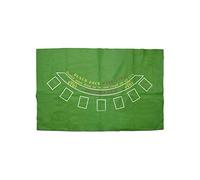 Mediawave Store - Tappeto Copritavolo Black Jack 478000 Panno Verde per Gioco del Poker 60x90 cm, Tappeto Verde Black Jack, Tavola Gioco, Panno Verde, Poker, Gioco di Carte, Tovaglia da Gioco