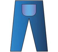 Mediberg Pantalone per Colonscopia SMS, Non Sterili, Monouso, Colore Blu Coprente, Taglia Unica, Lungh. 110 cm, Elastico in Vita, Patella Posteriore, 50 pezzi Imbustati singolarmente