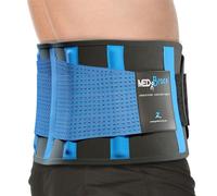 MEDiBrace Fascia Lombare Supporto Schiena per Uomini e Donne Fascia Elastica Lombare Ortopedica, Cintura Lombare, Cintura Posteriore per il dolore da Sciatica, Ernia del disco, Stenosi spinale