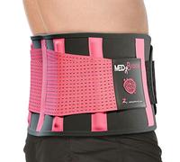 MEDiBrace Fascia Lombare Supporto Schiena per Uomini e Donne Fascia Elastica Lombare Ortopedica, Cintura Lombare, Cintura Posteriore per il dolore da Sciatica, Ernia del disco, Stenosi spinale