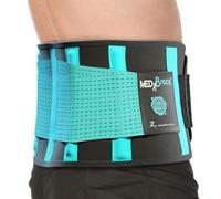 MEDiBrace Fascia Lombare Supporto Schiena per Uomini e Donne Fascia Elastica Lombare Ortopedica, Cintura Lombare, Cintura Posteriore per il dolore da Sciatica, Ernia del disco, Stenosi spinale
