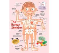 Medical Education Poster: The Human Skeleton - Anatomical Chart for Students, Nurses & as Professional Office Wall Art(Unframed,16x24inch(40x60cm))