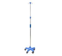Medical IV Pole with Wheels Stainless Steel Adjustable 1.5-2m Height IV Stand with 4 Hooks for Hospital Home asta per flebo