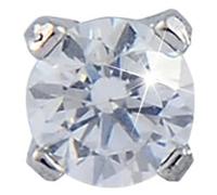 Medical Jewels TIFFANY CUBICO 2MM CRISTALLO