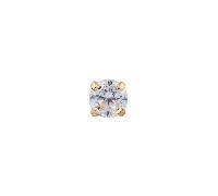 Medical Jewels TIFFANY ORO CUBICO 2MM CRISTAL