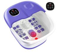 Medical king Spa per piedi con calore e massaggio e getti include un telecomando e una pietra pomice pieghevole massaggiatore per piedi con bolle di calore e massaggio e vibrazioni