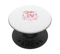 Medical Love Word - Tema MedTech Life per infermieri PopSockets PopGrip Adesivo