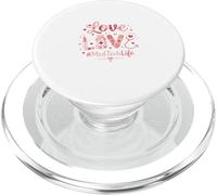 Medical Love Word - Tema MedTech Life per infermieri PopSockets PopGrip per MagSafe