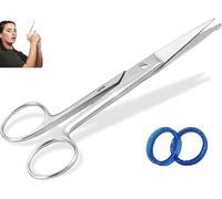 MEDICAL PRO Forbici per dissezione operativa per infermieristica medica Punte affilate Forbici dritte Forniture ospedaliere in acciaio inossidabile Clinica domestica (Argento chiaro, 4,5 pollici)