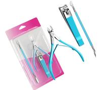 Medicals - Set di 3 pinze per cuticole in acciaio inossidabile, resistenti alla ruggine, facili sterilizzazioni, impugnatura ergonomica, strumenti per manicure di qualità professionale