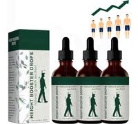 Medicare Height Booster Drops,New Medicare Height Growth Drops,Height Growth Oil, Natural Herbal Height Increasing Essential Oil,Increasing Height for Adolescent Bone Growth- (3Pcs)