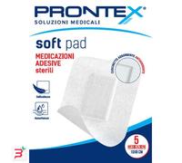 safety spa Medicazione adesiva sterile prontex soft pad 10x8 cm 5 pezzi