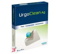 MEDICAZIONE ASSORBENTE FIBRE POLIASSORBENTI E MATRICE TLC-AG URGOCLEAN 6X6 CM 5 PEZZI