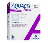 Medicazione hydrofiber sterile adesiva in schiuma assorbente 10x10 10 pezzi