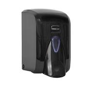 Medichief Dispenser di sapone a parete da 500 ml, manuale manuale manuale a pulsante nero dispenser di sapone | Dispenser liquido adatto per disinfettanti, sapone, shampoo e balsamo