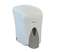 Medichief MDM1000W Dispenser di sapone da parete da 1 litro | Dispenser di sapone bianco manuale a pressione | Dispenser di sapone liquido