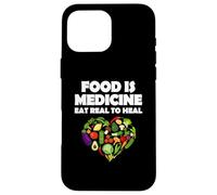 Medicina Alimentare Mangiare Vero Per Guarire Vegetariano Custodia per iPhone 16 Pro Max