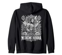 Medicina Buddha Guarigione Saggezza Sacro Lotus Mandala Felpa con Cappuccio