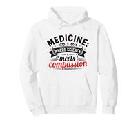 Medicina Scienza Compassione Medico Professionista Sanitario Felpa con Cappuccio