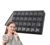 Medicine Box - Case di pillola | Container di pillole | Box 'organizzatore di tablet 28 giorni con custodia a prova di polvere Contenitore per integratori di vitamina per la medicina per bambini