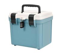 Medicine Box, Combination Lock Safe Case, Portable Password, Large Capacity Storage for Documents, Files, Tools, Kitchen Supplies, Office Items, Electrician Gear 8.46x7.48x7.09 in