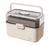 Medicine Box for Home - Contenitore medico bloccabile con design a più livelli | Archiviazione portatile per medicinali, cosmetici, articoli infermieristici, questioni scolastiche e set di emergenza p