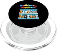 Medicine for Happiness, portapillole per gatti e gattini, per tutti gli amanti degli animali PopSockets PopGrip per MagSafe
