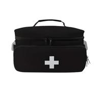 Medicine Storage Bag - Medicine Storage Organizer | Borsa infermieristica sanitaria a casa | Borse di pronto soccorso kit medico piccolo vuoto | | Organizzatore di bottiglie di pillole | Borse d, nero