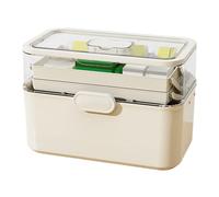 Medicine Storage Box - Pille Aid Organizer | Contenitore per pillole | Organizzatore della medicina di famiglia | 28,5 x 12 x 21 cm famiglia sicuro porta pillole per frigorifero, viaggi, sicurezza a