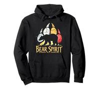 Medicine Wheel Bear Paw Spirit Nativo Americano Felpa con Cappuccio