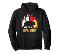 Medicine Wheel Bear Spirit Indigeni Nativi Americani Felpa con Cappuccio
