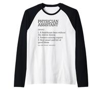 Medico Assistente Definizione di lavoro Personalizzato Divertente Maglia con Maniche Raglan