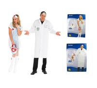 Medico & Infermiera Costume Halloween Costume Coppia Scrubs Uniforme Medio