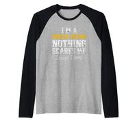Medico stagista Niente Mi spaventa Tranne decaffeinato Maglia con Maniche Raglan