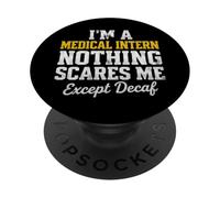 Medico stagista niente mi spaventa tranne decaffeinato PopSockets PopGrip Adesivo