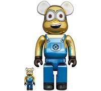 Medicom Toy BE@RBRICK Bearbrick 400% + 100% DAVE CHROME Ver. Prodotti autentici